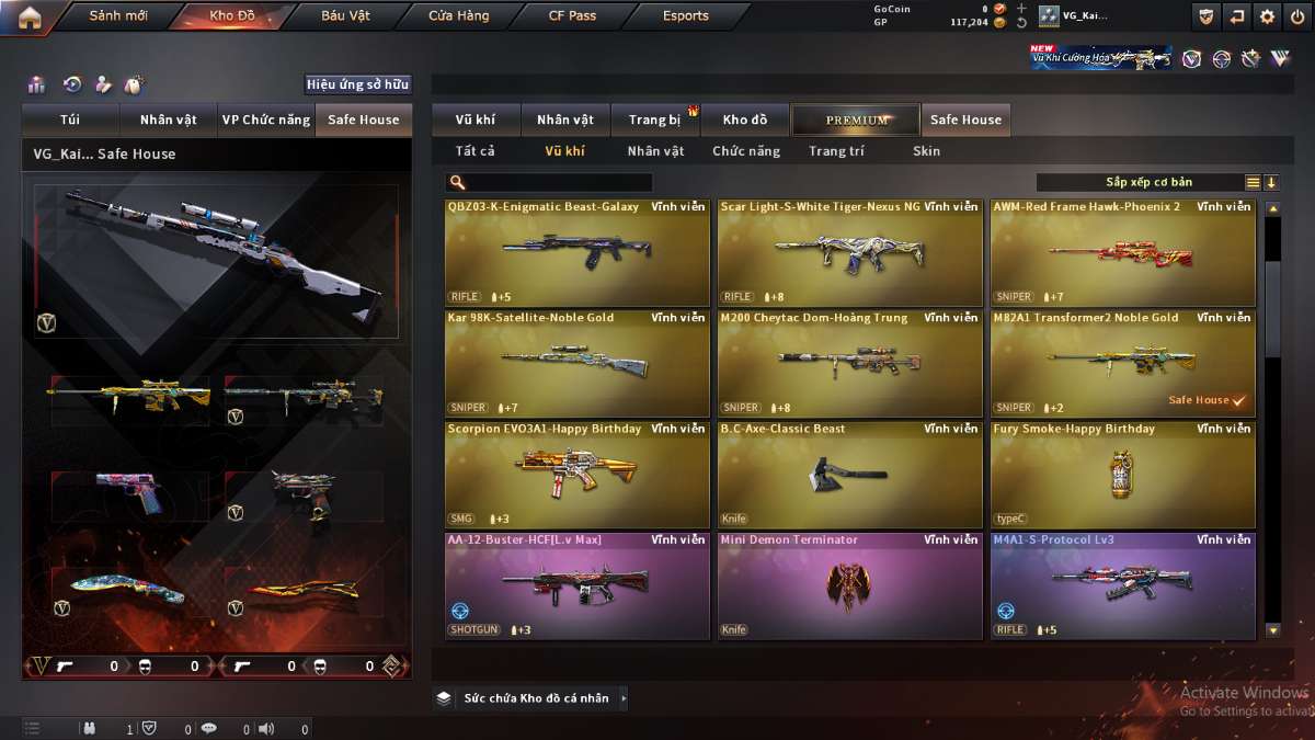 shop acc cf uy tin gia re